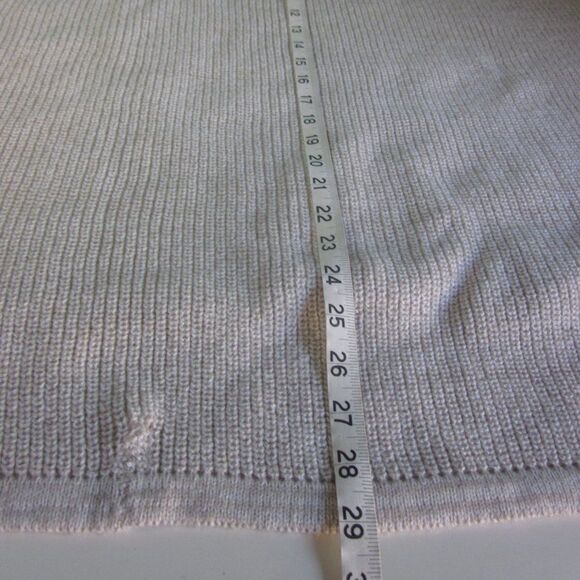 Isolde Womens Fall Knit Cowlneck Oversized Beige Knit Sweater Size  S / M - Picture 13 of 15